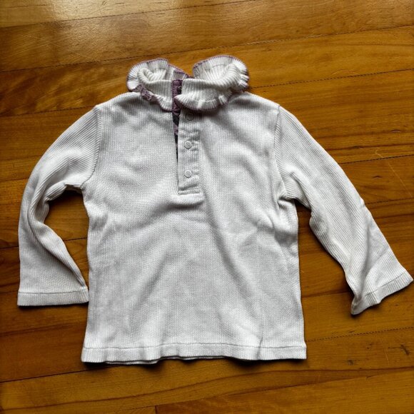 Burberry Girls' White Cotton Undershirt – Size 80cm - Picture 6 of 15